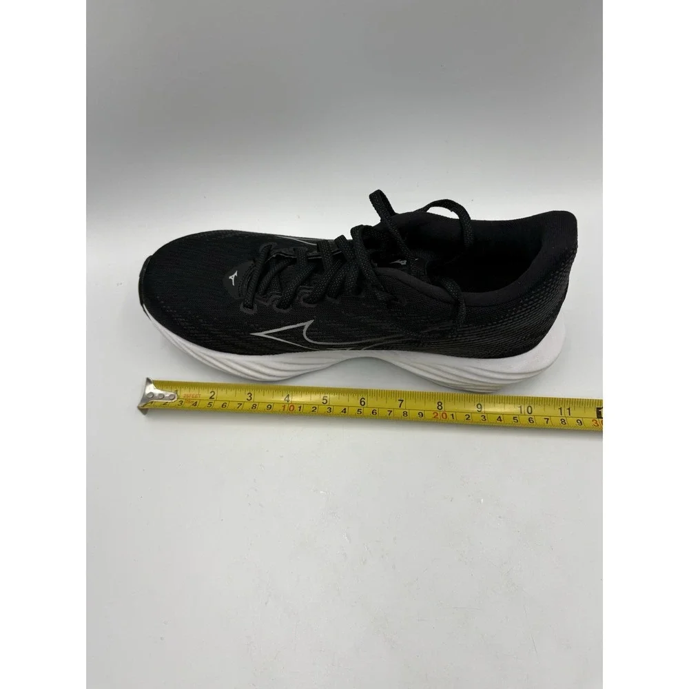 Mizuno Wave Rider 28 Womens Running Shoes Black White Sneaker 9.5